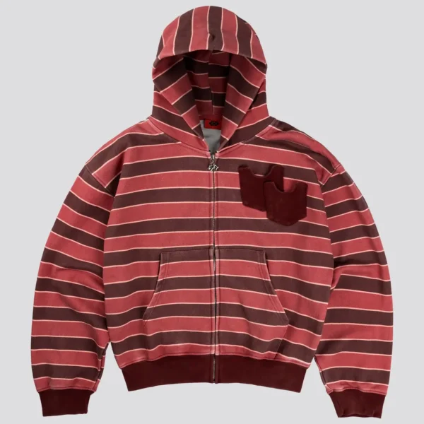Davrilsupply – Sweat zippé « Red Prisoner »