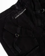 Pantalon cargo noir Para Davrilsupply (3)
